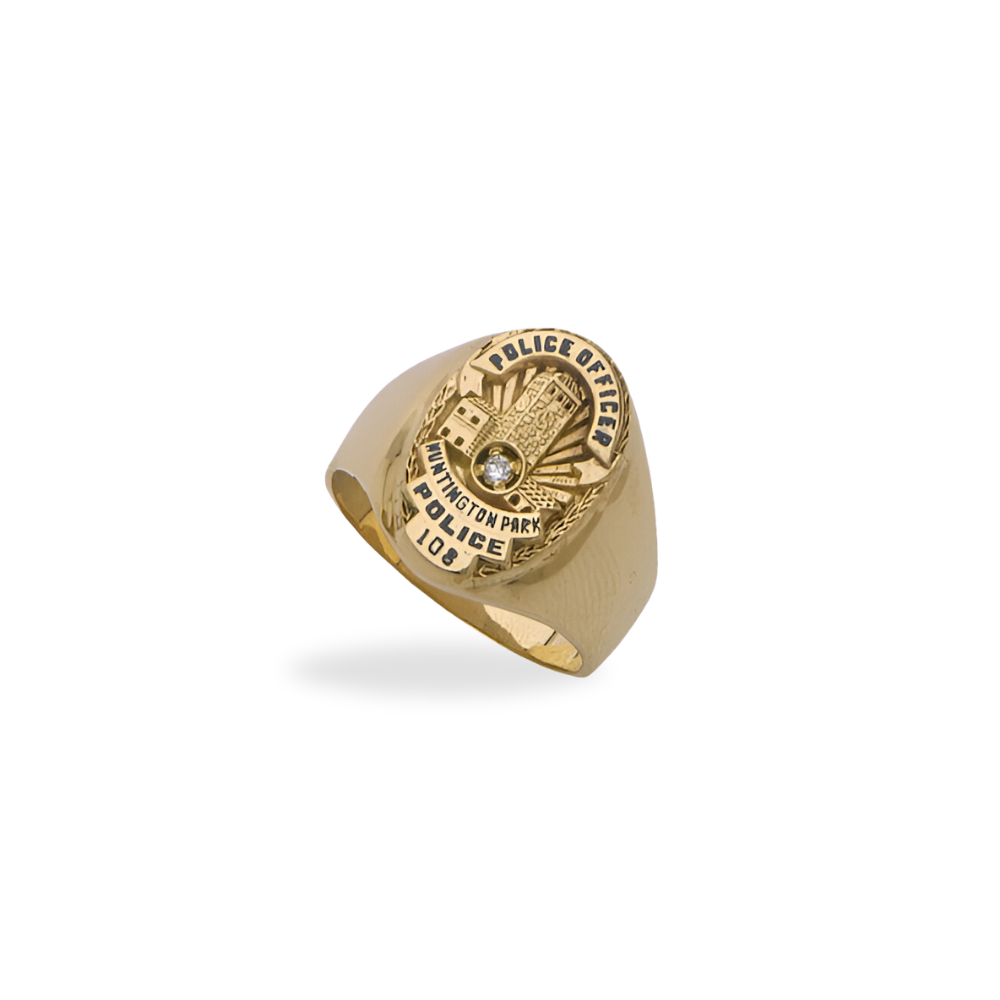 Huntington Park Police Badge Ring | Jewelry Factory