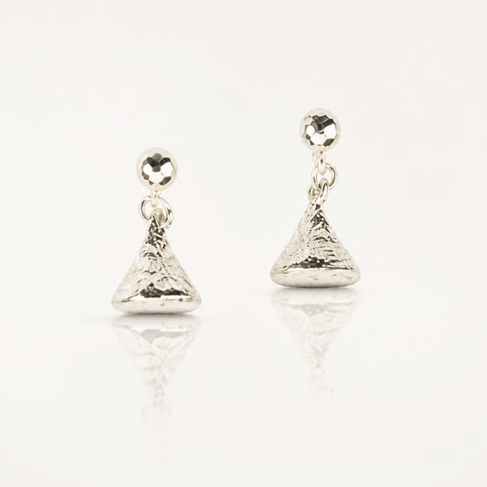 KISS Drop Earrings - Silver or Gold
