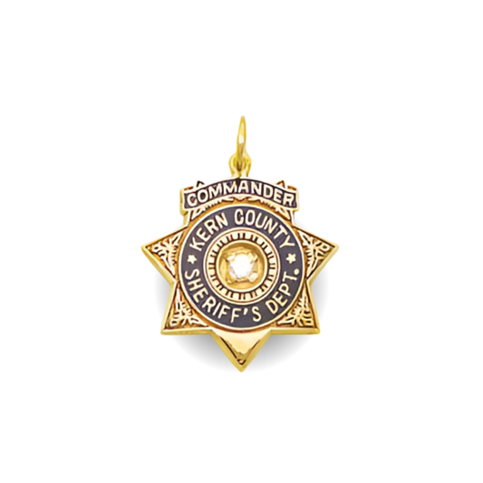 Kern County Sheriff Department Medium Star Badge Pendant