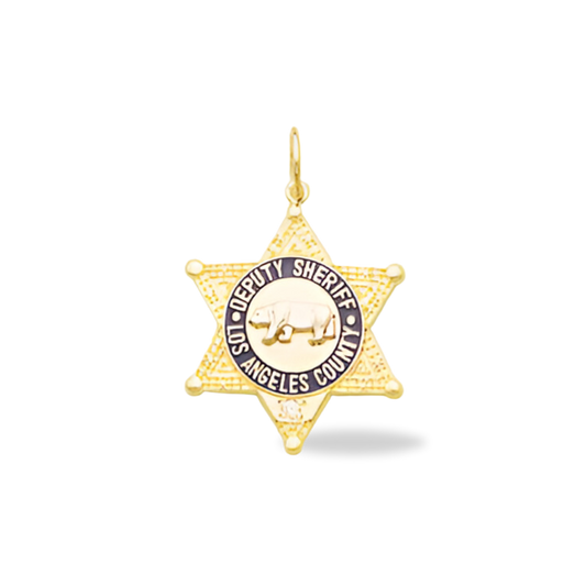 LACSD Badge Pendant - Deputy Sheriff With Diamond