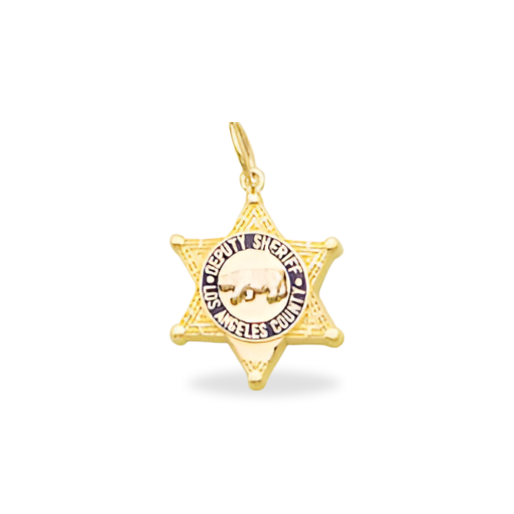 LACSD Large Badge Star Pendant - Gold & Two-Tone