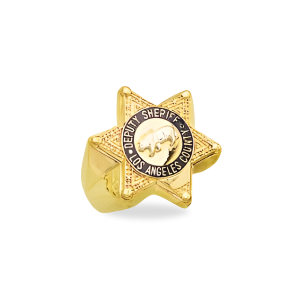 LACSD Badge Ring - Gemstone