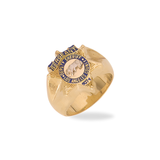 LACSD Badge Ring - Gemstone