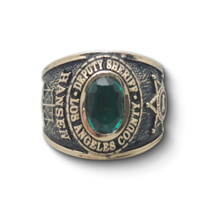 Police & Fire Badge Rings | Custom 14k Gold & Silver Dept Rings | USA ...