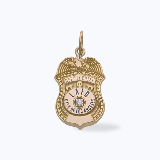 LAFD Badge Medium Pendant - Deputy Chief