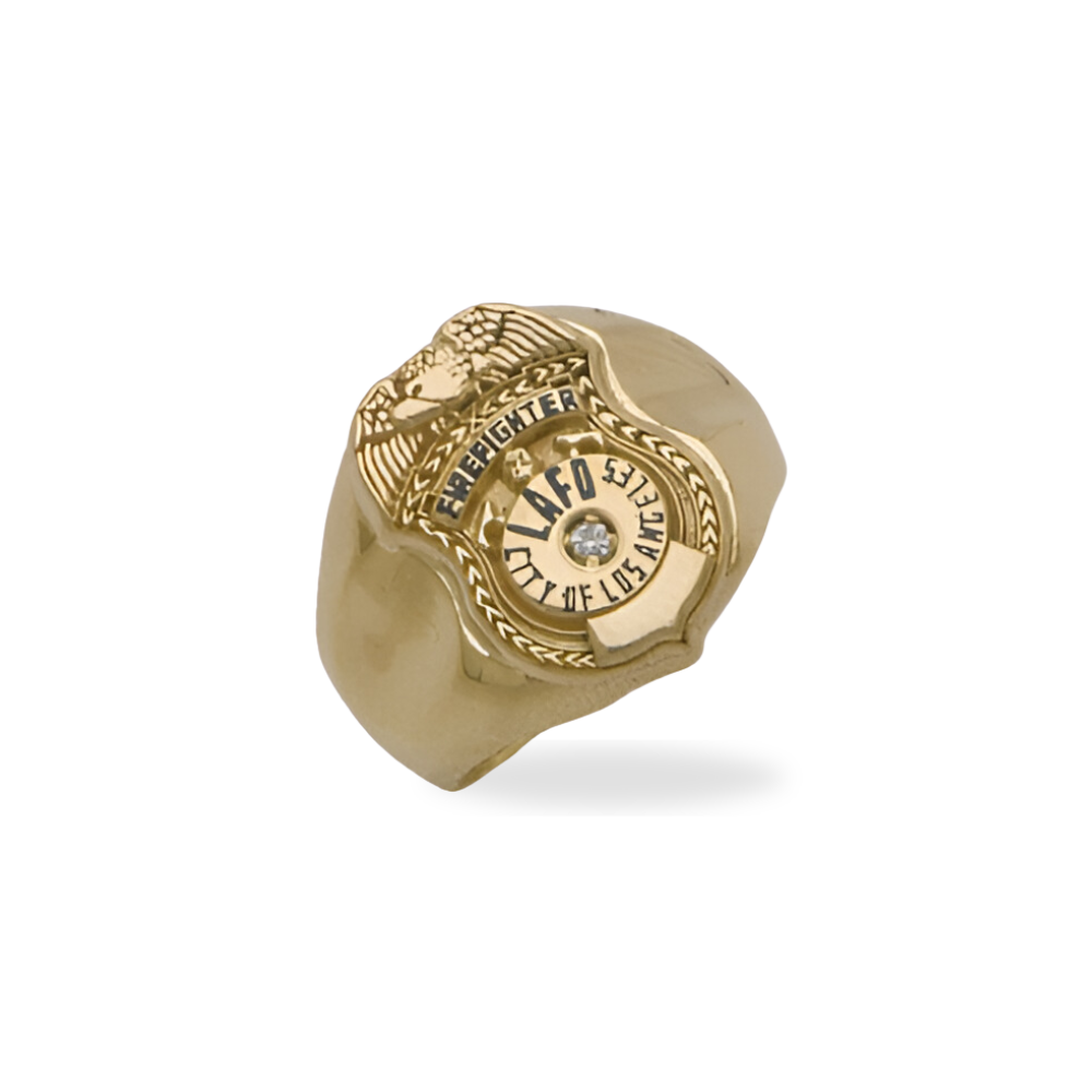 LAFD Badge Ring - Firefighter
