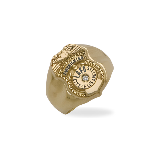 LAFD Badge Ring - Firefighter