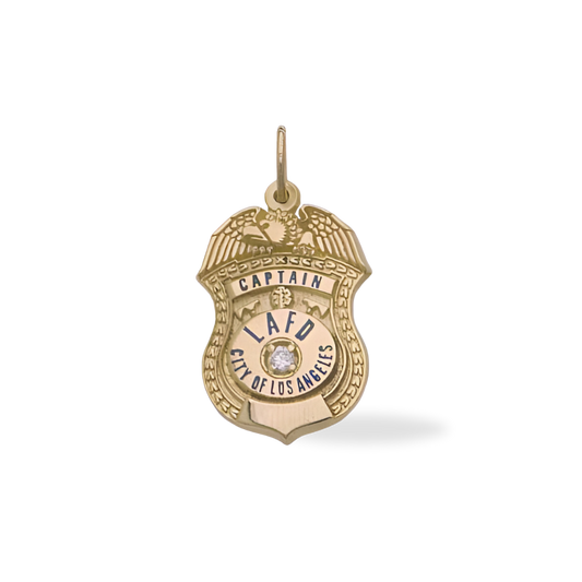 LAFD Med Badge - Gold Yellow