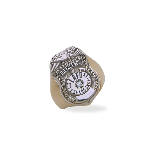 LAFD Large Badge Ring - Two Tone