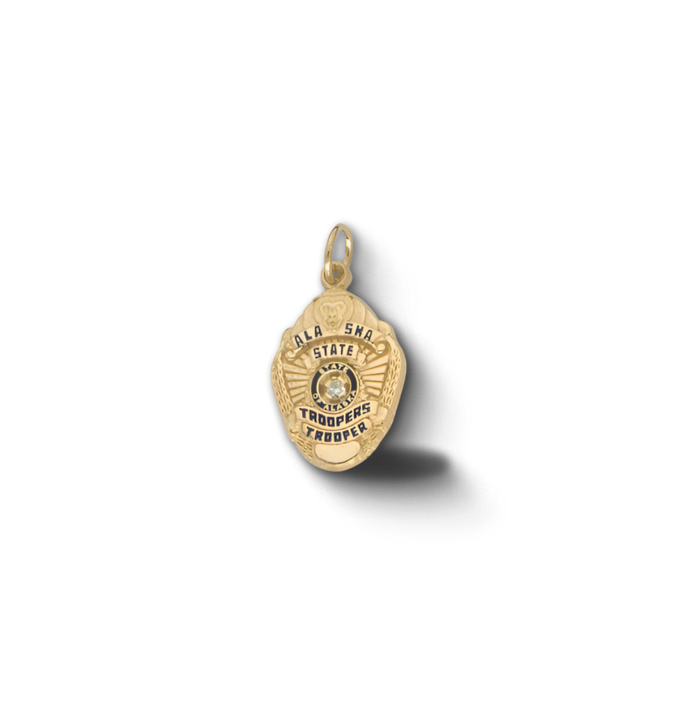 Alaska State Police Badge Pendant