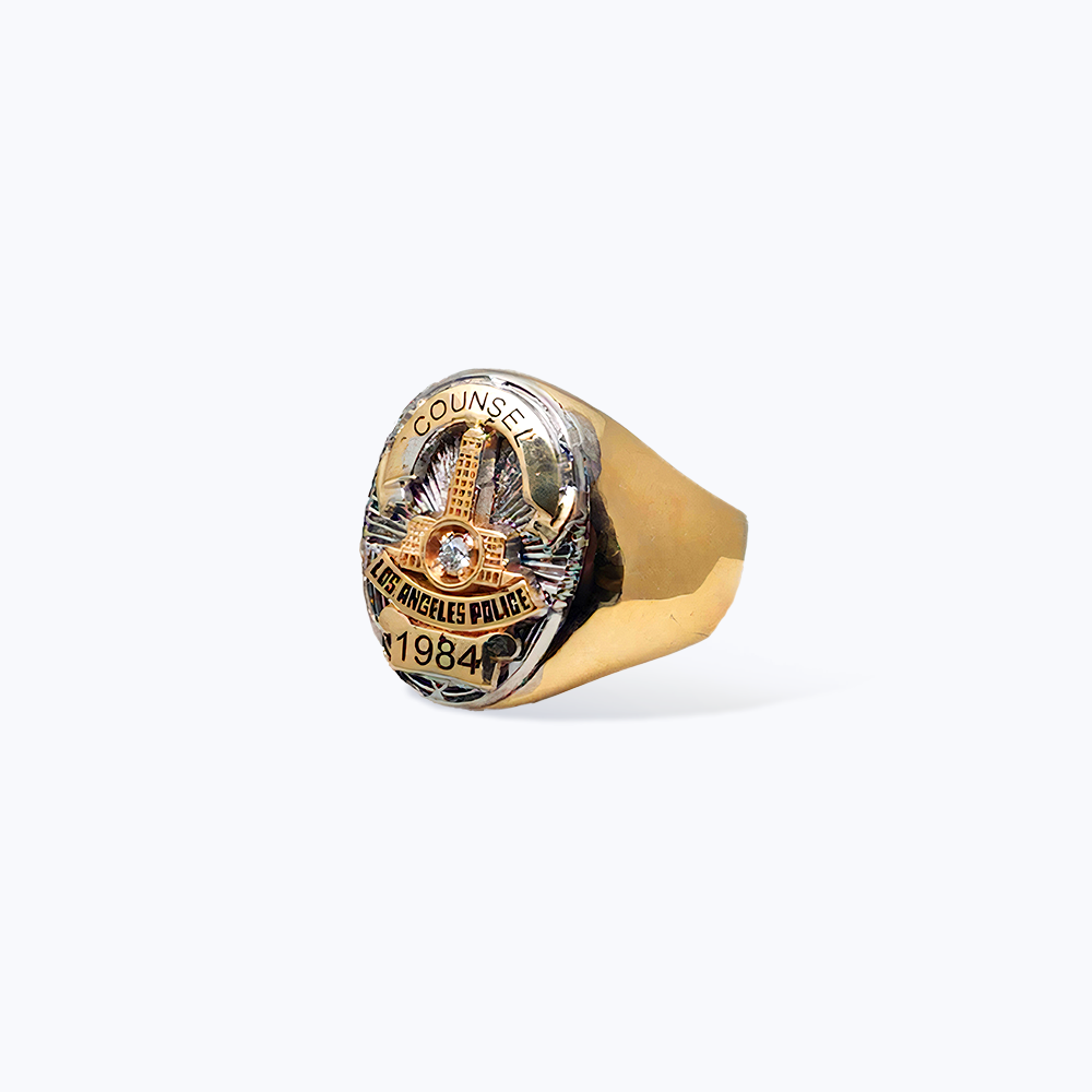 Top Ring for LAPD Officer Badge | Jewelry Factory