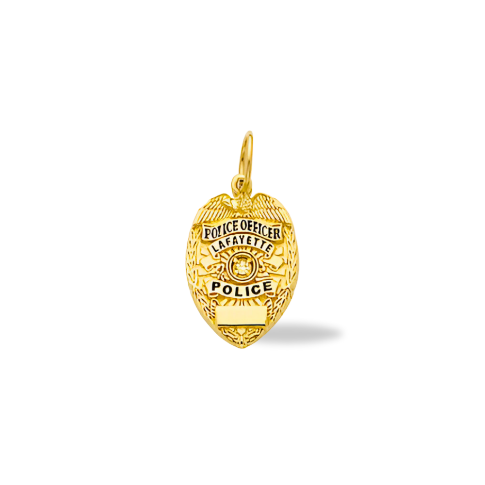 Jefferson Parish Sheriff Department Small Badge Pendant - Gold