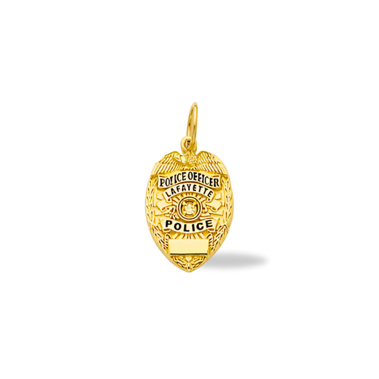Jefferson Parish Sheriff Department Small Badge Pendant - Gold