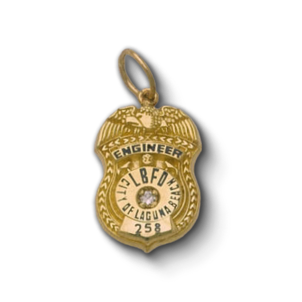 Laguna Beach Fire Department Badge Pendant