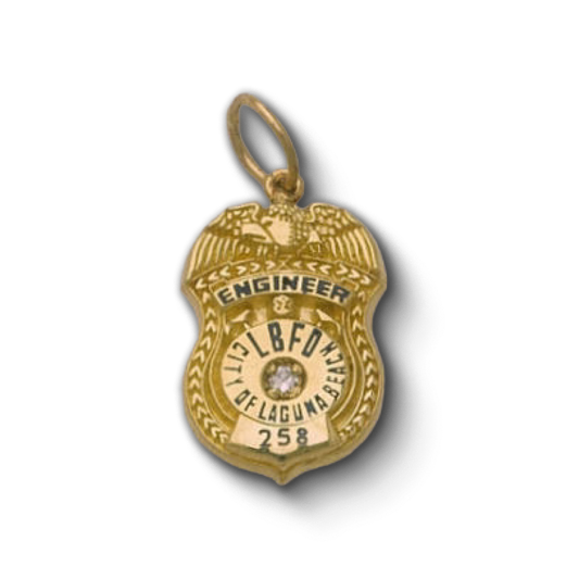 Laguna Beach Fire Department Badge Pendant