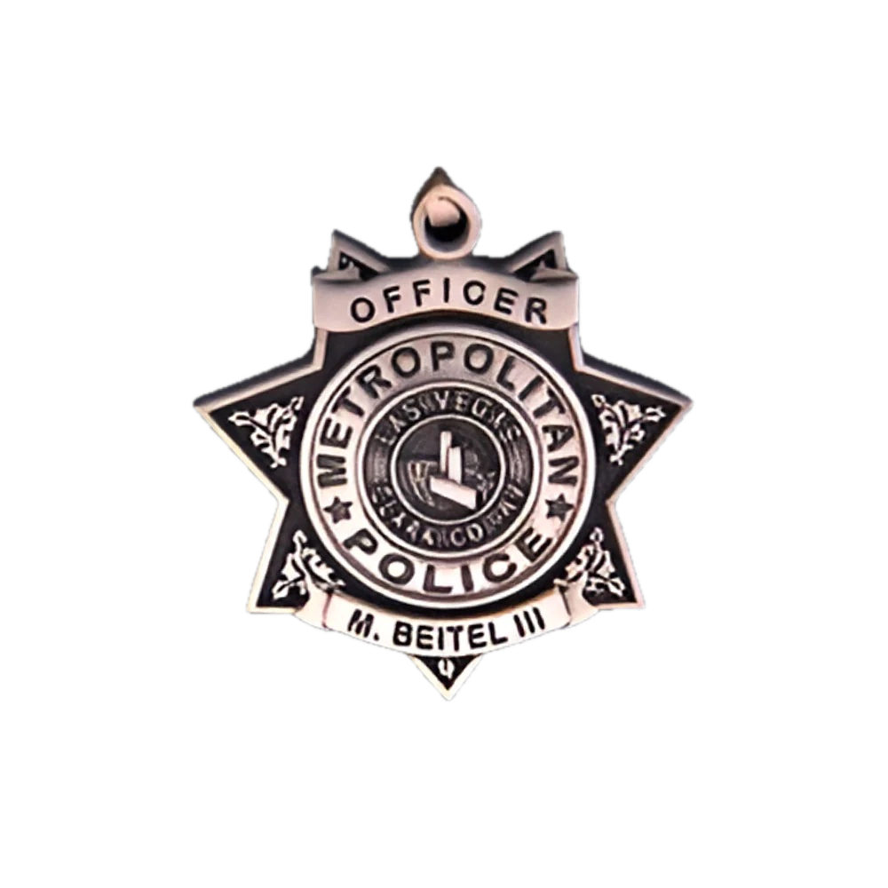 LAS VEGAS METROPOLITAN POLICE DEPT. BADGE PENDANT