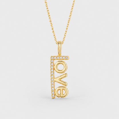 Love Diamond Necklace - 14k gold