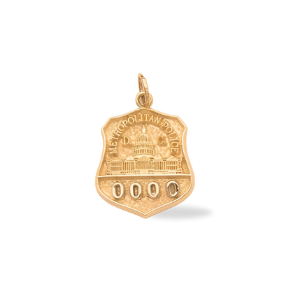 Metropolitan Police Department Medium Badge Pendant - Gold