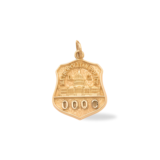 Metropolitan Police Department Medium Badge Pendant - Gold