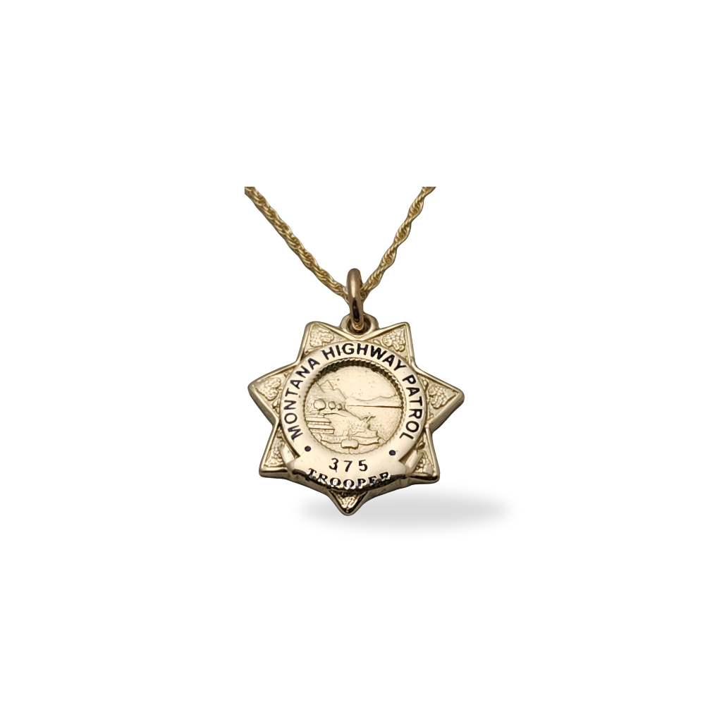 Montana Highway Patrol Department Badge Pendant