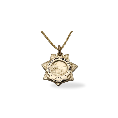 Montana Highway Patrol Department Badge Pendant