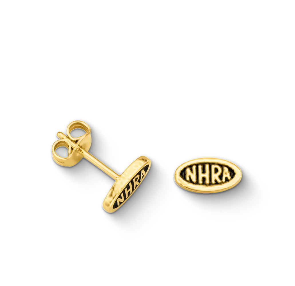 NHRA Oval Logo Earrings - Petite Studs