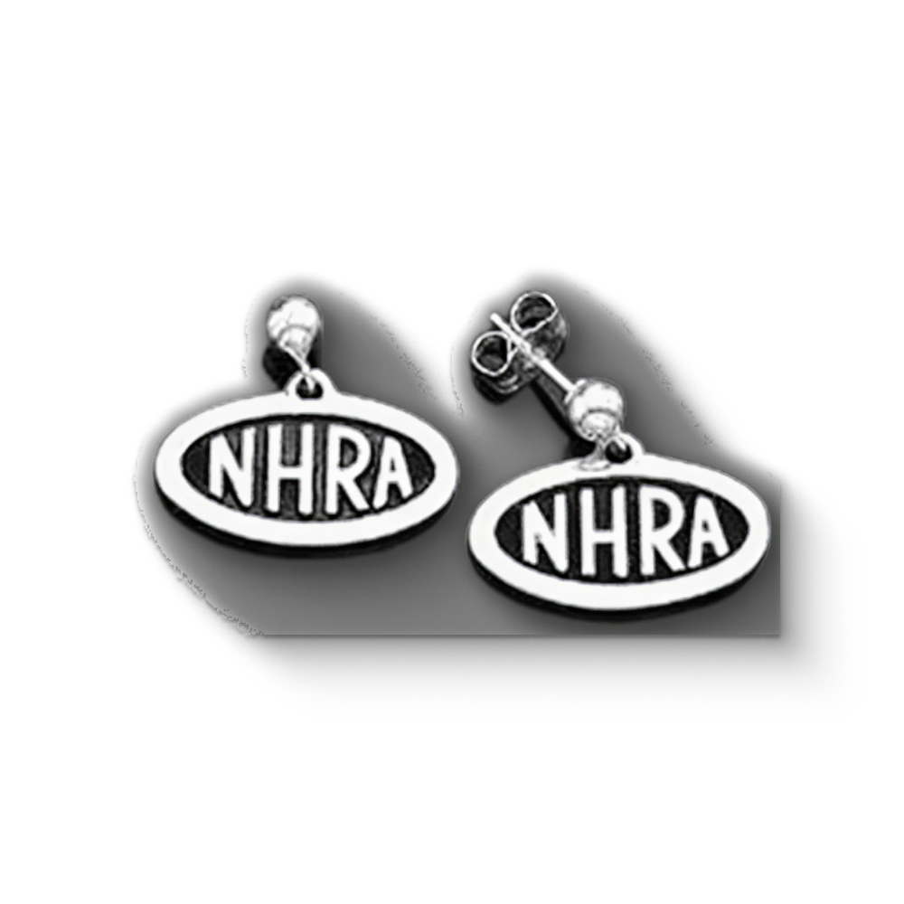 NHRA Oval Logo Earrings - Dangle