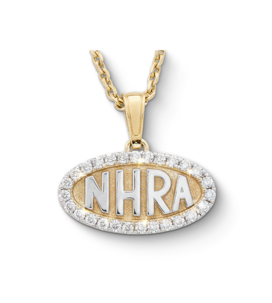 NHRA Oval Pendant - Diamond