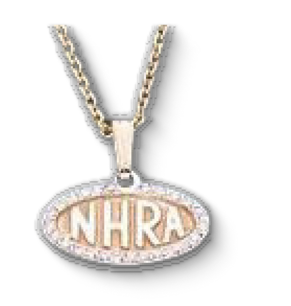 NHRA Oval Pendant - Diamond