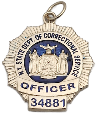 New York State Dept. of Correctional Services Badge Pendant