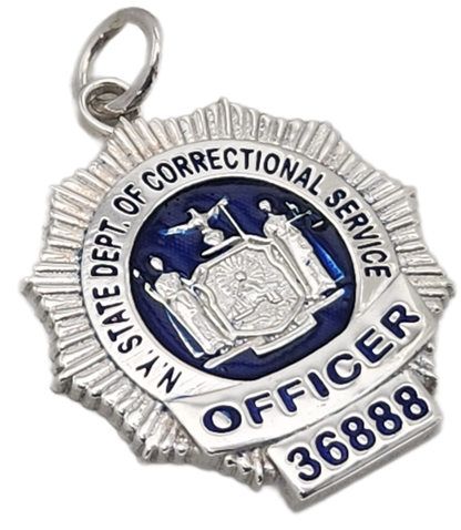 New York State Dept. of Correctional Services Badge Pendant