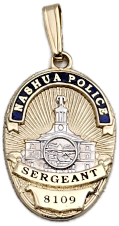 Nashua  Police Department Badge Pendant