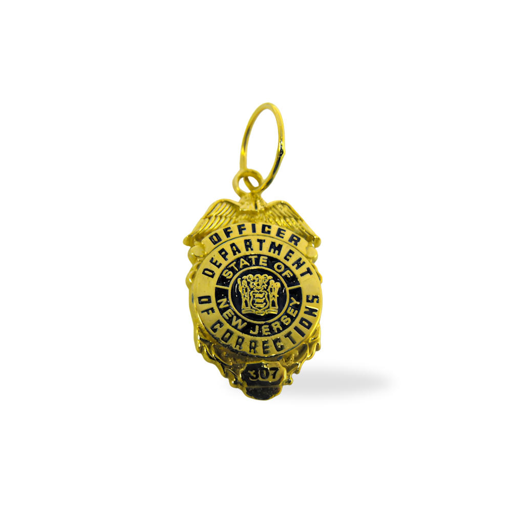 New Jersey Dept. of Corrections Badge Pendant