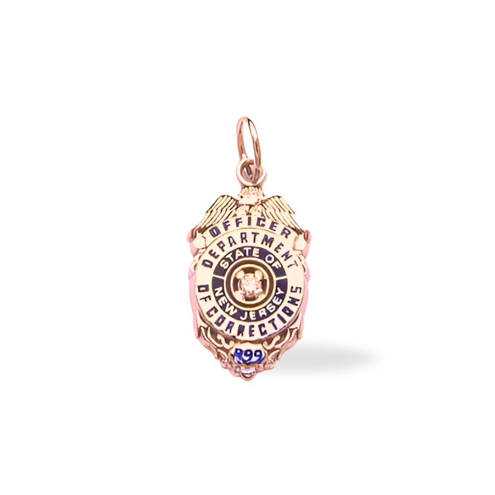 New Jersey Dept. of Corrections Badge Pendant