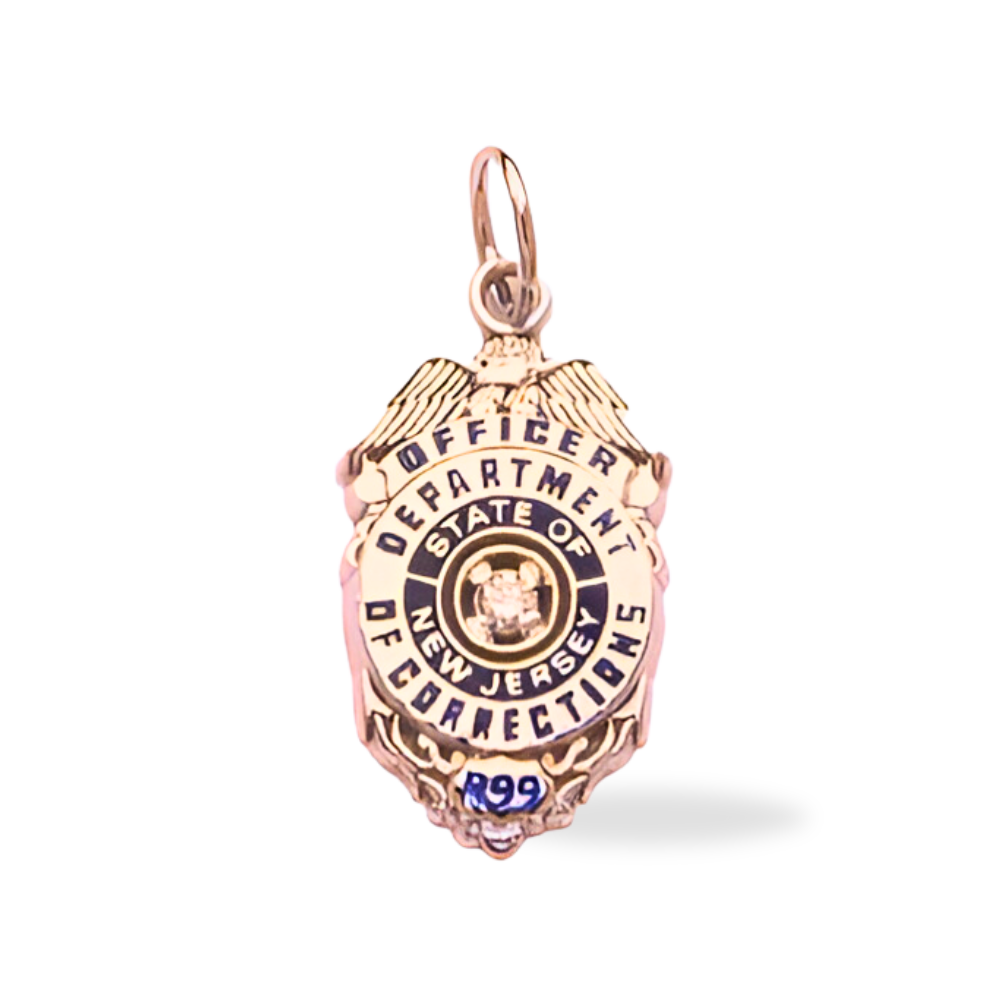 New Jersey Dept. of Corrections Badge Pendant