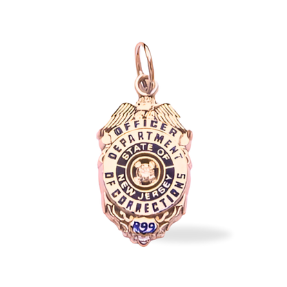 New Jersey Dept. of Corrections Badge Pendant