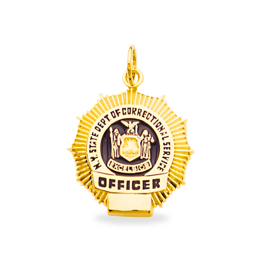 North Las Vegas Fire Department Medium Badge Pendant - Gold