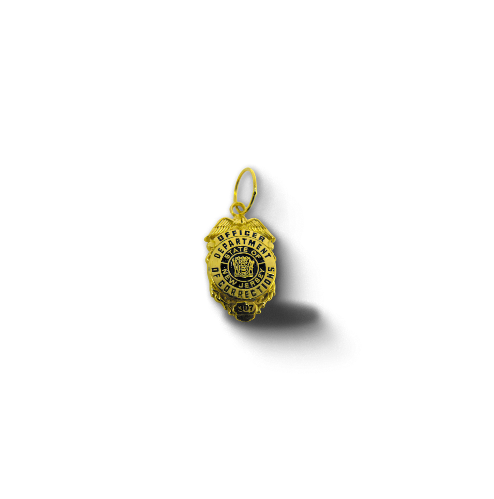 New Jersey Dept. of Corrections Badge Pendant
