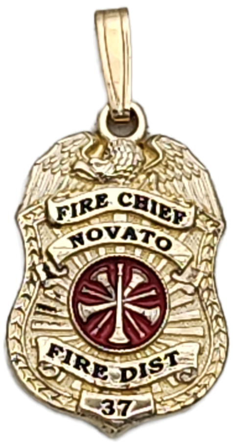 Novato Fire Department Badge Pendant