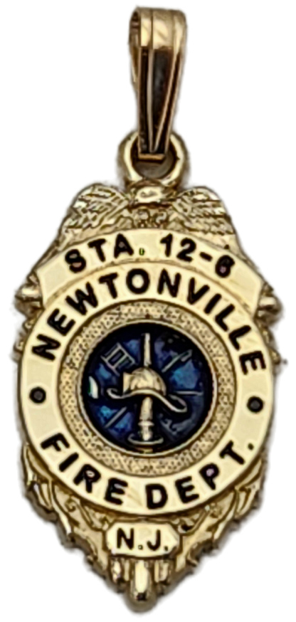 Newtonville Fire Department Badge Pendant