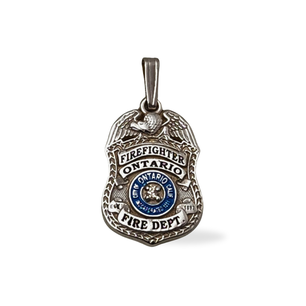 Ontario California Fire Department Badge Pendant