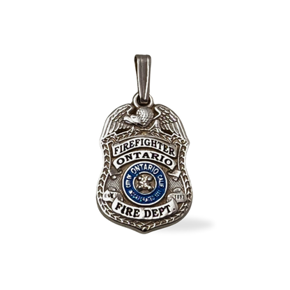 Ontario California Fire Department Badge Pendant