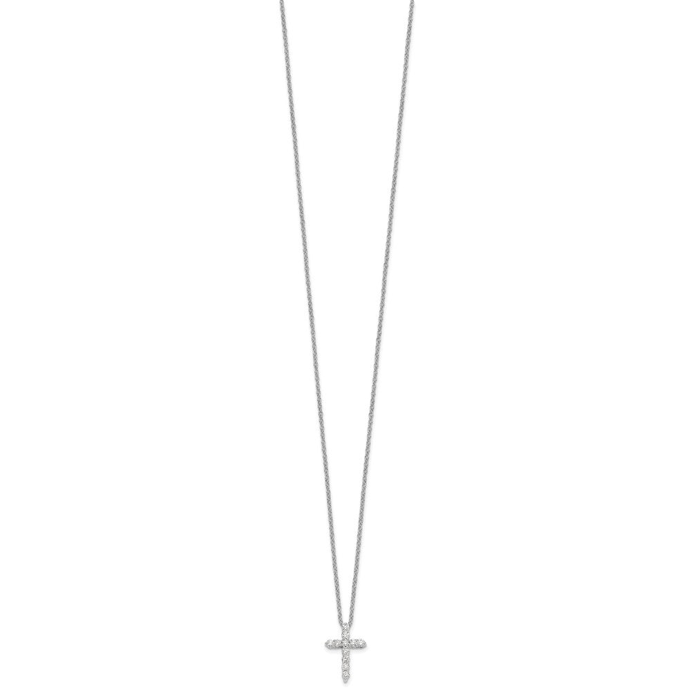 True Origin Lab Grown Diamond VS+ F+ Complete 18 in Cross Necklace