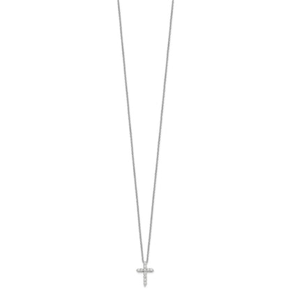 True Origin Lab Grown Diamond VS+ F+ Complete 18 in Cross Necklace