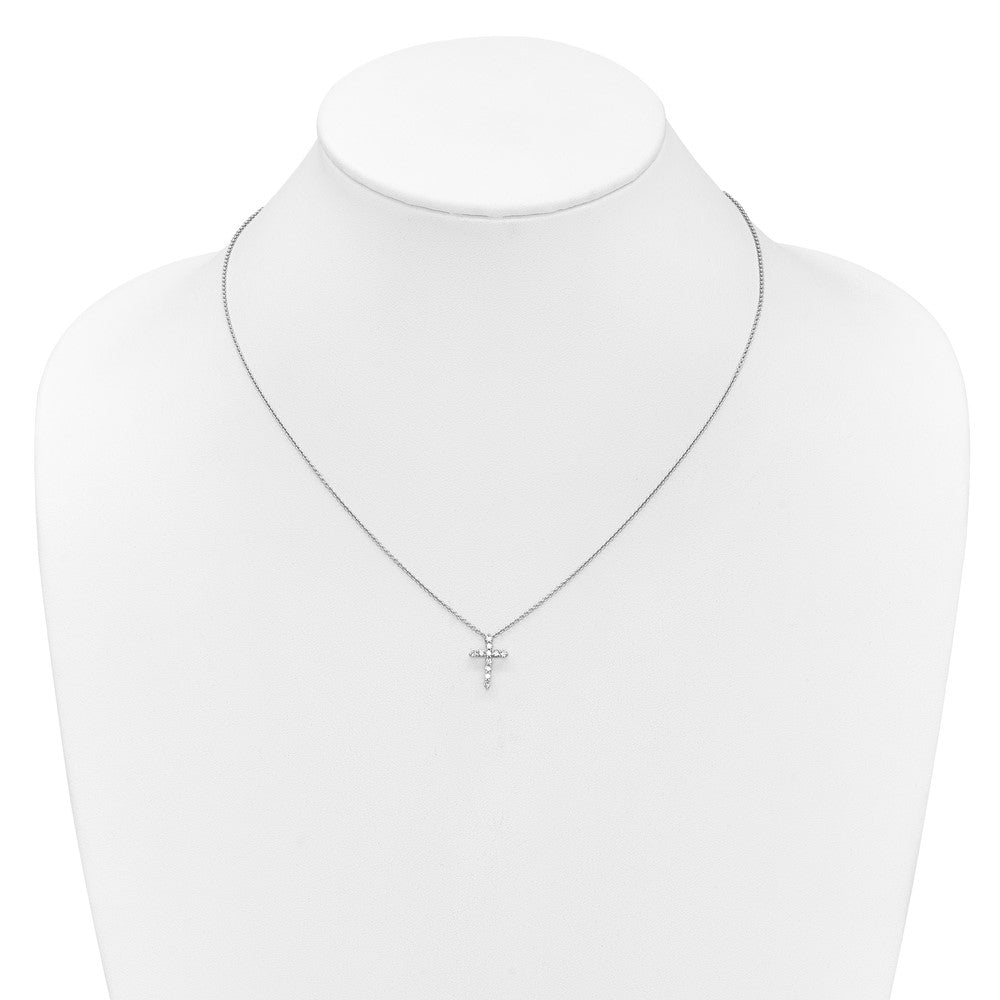 True Origin Lab Grown Diamond VS+ F+ Complete 18 in Cross Necklace
