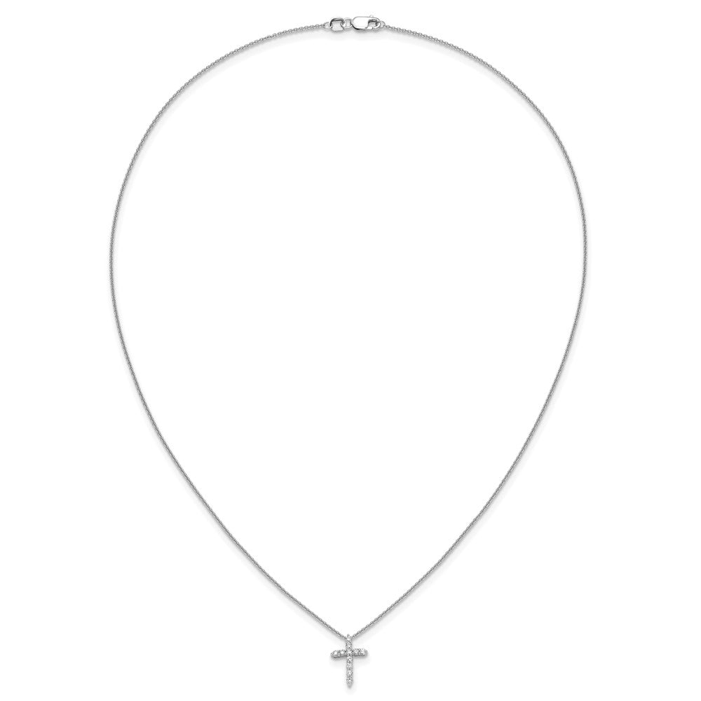 True Origin Lab Grown Diamond VS+ F+ Complete 18 in Cross Necklace
