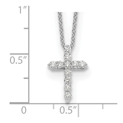 True Origin Lab Grown Diamond VS+ F+ Complete 18 in Cross Necklace