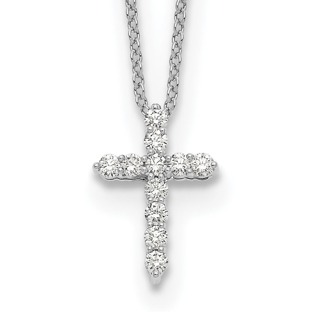 True Origin Lab Grown Diamond VS+ F+ Complete 18 in Cross Necklace