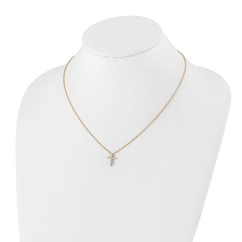 True Origin Lab Grown Diamond VS+ F+ Complete 18 in Cross Necklace
