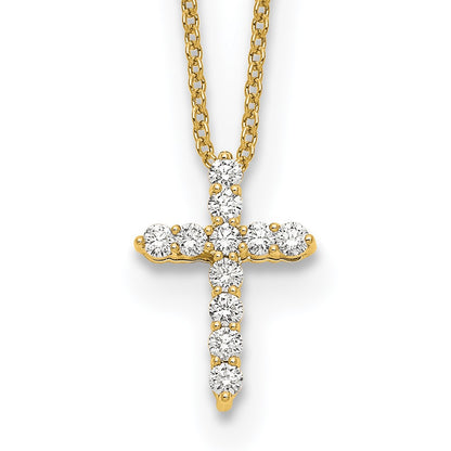 True Origin Lab Grown Diamond VS+ F+ Complete 18 in Cross Necklace